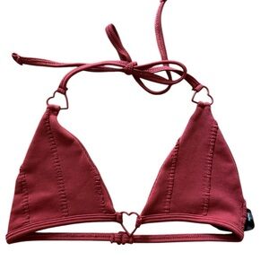 Out From Under Heart Of Gold Seamless Bikini Top NWOT